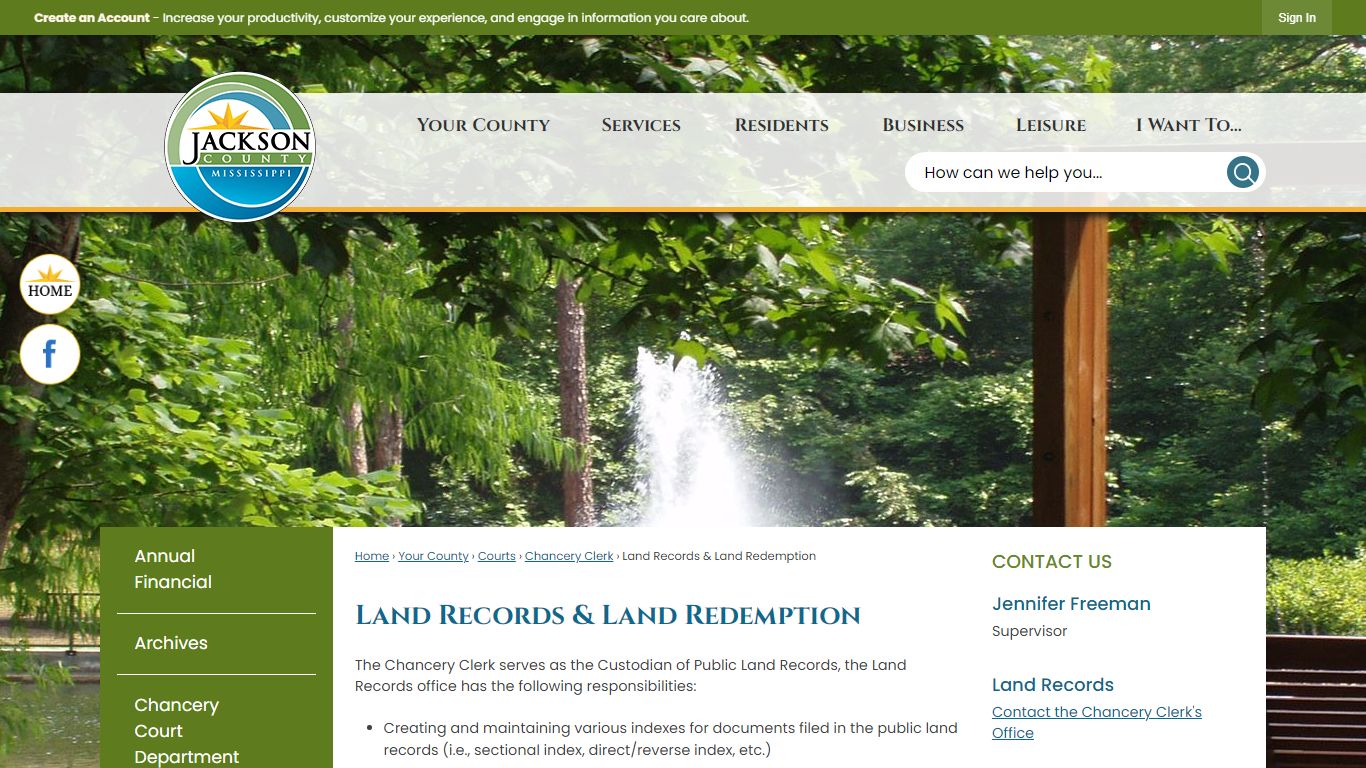 Land Records & Land Redemption | Jackson County, MS